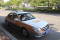 Yellow taxi in amoy city, china