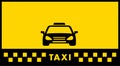 Yellow taxi background