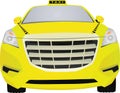 Yellow taxi cab. vector illustration Royalty Free Stock Photo