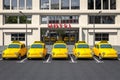 Yellow taxi cars