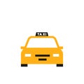 Yellow taxi icon