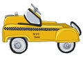 Yellow taxi new york city vintage toys Royalty Free Stock Photo