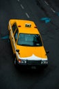 Yellow taxi in tokyo. Very unique taxi with color. It looks striking and luxurious with its color. Tokyo, April 30, 2021.