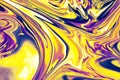 Yellow & magenta marbling background. Luxury swirly marble texture. Beautiful & sparkling agate texture. Modern trendy backdrop.