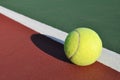 Yellow Tennis Ball on Court