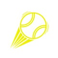 Yellow tennis ball move