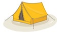 Yellow tent vector Royalty Free Stock Photo