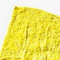 Yellow textile texture coarse towel fabric, fabric shooting background