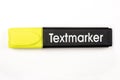 Yellow Textmarker Royalty Free Stock Photo