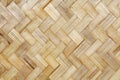 Yellow Thai bamboo wicker background