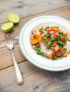 Yellow thai curry - chicken with vegetables lunch Royalty Free Stock Photo