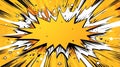yellow theme exploding pop speech bubble b ai generated