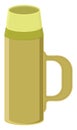 Yellow thermos, icon Royalty Free Stock Photo