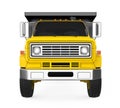 Yellow Tipper Dump Truck Isolated Royalty Free Stock Photo