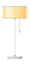 Yellow torchere. Luxurious contemporary electricity lighting, icon vector illustration