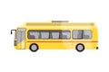 Yellow tour bus to adventure Royalty Free Stock Photo