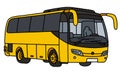The yellow touristic bus