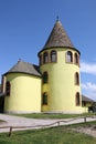 Yellow tower old castle Serbia Royalty Free Stock Photo