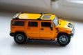 Yellow toy car Hummer