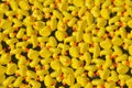 Yellow toy ducks background Royalty Free Stock Photo