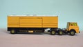 yellow toy lorry Royalty Free Stock Photo