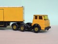 yellow toy lorry