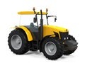 Yellow Tractor Isolated