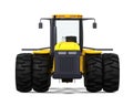 Yellow Tractor Isolated