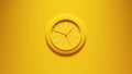 Yellow Traditional Home Wall Clock