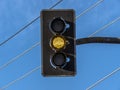 Yellow traffic Light Royalty Free Stock Photo