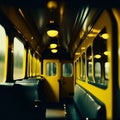 The yellow train, generative.ai
