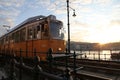 Yellow Train Metro In Budapest Hungary Royalty Free Stock Photo