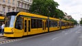 Yellow tram