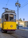 Yellow tram of Lisbon