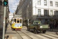 The yellow trams of Lisbon