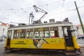 The yellow trams of Lisbon