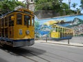 Yellow Tramway in Rio de Janeiro