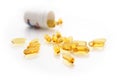 Yellow transparent pills