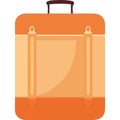 yellow travel suitcase equipment icon