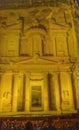 Yellow Treasury Illuminated Night Petra Jordan