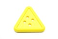 Yellow Triangle button Royalty Free Stock Photo