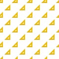 Yellow triangular ruler pattern seamless Royalty Free Stock Photo