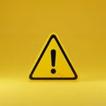 Yellow triangular warning sign with a thick black border and an exclamation mark