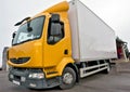 Yellow truck Royalty Free Stock Photo
