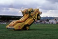 Truck popping wheelie at truckfest 1989