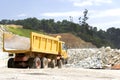 Yellow Truck at Quarry