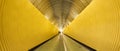 Yellow tunnel Royalty Free Stock Photo