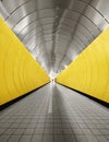 Yellow tunnel Royalty Free Stock Photo