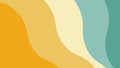 Yellow and Turquoise Vintage Rainbow Desktop Wallpaper