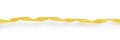 Yellow twisted ribbon isolated with clipping path